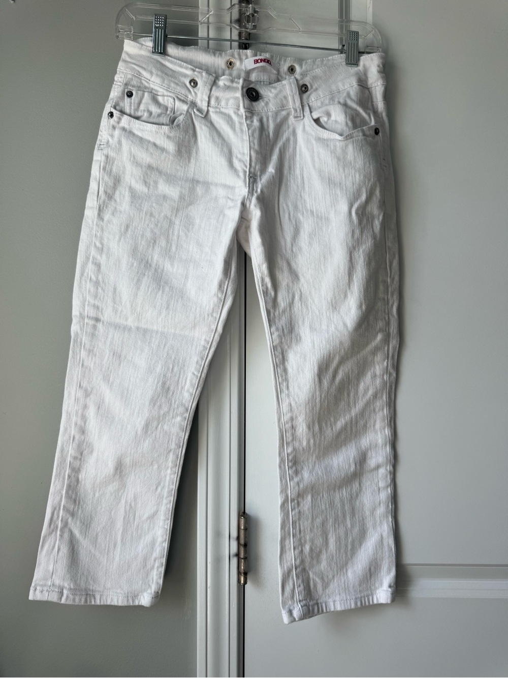 Bongo white denim cropped jeans size 7 juniors
